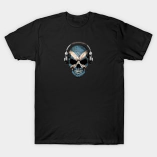 Dark Skull Deejay with Scottish Flag T-Shirt